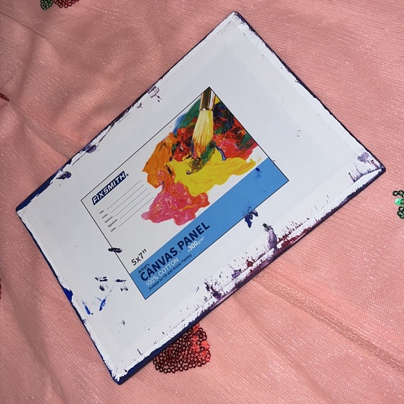 Hand Painted Abstract Night Sky - Picture 7 of 7